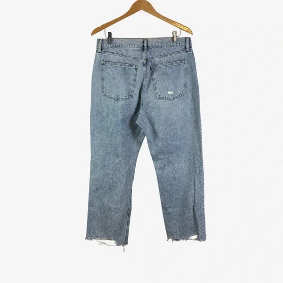 Nuuds The Straight Jeans Classic Fit Size 32 Ranger Wash Distressed 29” Inseam - Picture 6 of 16